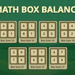 Zorroztu adimena Matematika Kutxen Oreka jokoarekin. Trukatu blokeak baturak berdintzeko eta probatu zure logika trebetasunak zenbaki puzzle erronka honetan.