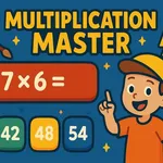 Zorroztu aritmetika eta probatu oroimena Multiplication Master-ekin. Aukeratu joko-moduak biderketa-taulak praktikatzeko eta abiadura hobetzeko. Ebatzi…