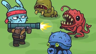 Proteggi la tua fattoria da ondate di parassiti mutanti in questo avvincente gioco d'azione e difesa. Scegli potenziamenti potenti e combatti per sopravvivere.