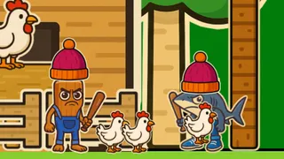 Sfida un amico in una frenetica competizione agricola! Corri a rompere casse, catturare polli ed essere il primo a riempire il tuo pollaio in questo divertente…