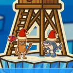 Erronka lagun bati elur-borroka kaotiko batean! Saihestu elur-bola erraldoiak, bultzatu aurkaria izotzetik, eta izan azkena zutik. Jolastu orain doan.